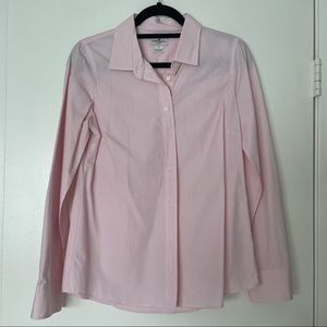 J. Crew Haberdashery Pink Stripe Button Down Shirt